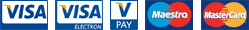 VISA, VISA ELECTRON, V-PAY, MAESTRO, MASTERCARD